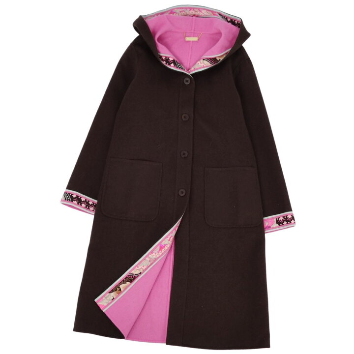 楽天市場】【極美品】レオナール LEONARD FASHION コート フード付き 