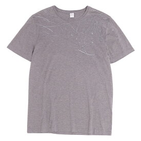 【美品】ベルルッティ Berluti Tシャツ カットソー 半袖 ショートスリーブ SCRITTO スクリット 刺繍 コットン トップス メンズ S グレー【中古】