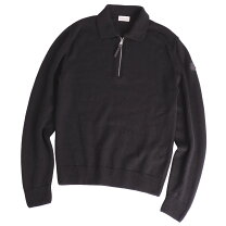 モンクレール 20AW MAGLIONE TRICOT LUPE ウール ニット ハーフジップ  