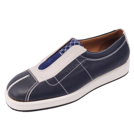 【新古品】ボッテガヴェネタ BOTTEGA VENETA スニーカー ローカットスニーカー レザー シューズ 靴 メンズ イタリア製 44(29cm相当) ネイビー【中古】