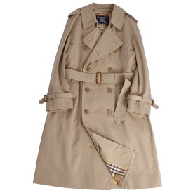 【美品】Vintage バーバリー Burberrys コート トレンチコート コットン100％ 裏チェック アウター メンズ L ベージュ【中古】