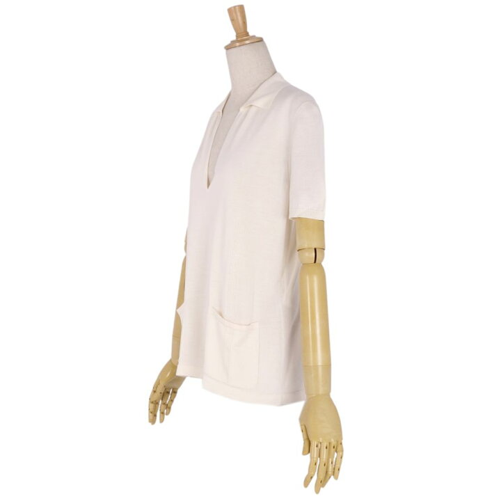 楽天市場】【美品】エルメス HERMES ニット セーター オープンカラー  