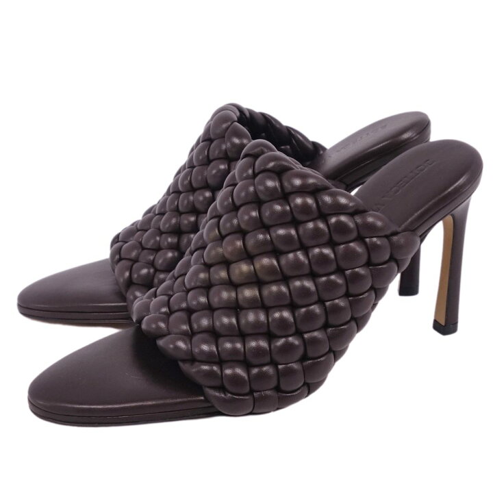 未使用 ボッテガヴェネタ BOTTEGA VENETA サンダル ミュール DOT  
