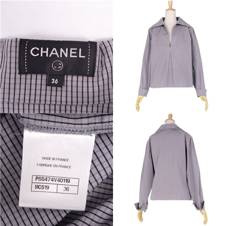 楽天市場】シャネル CHANEL シャツ ブラウス プルオーバー 