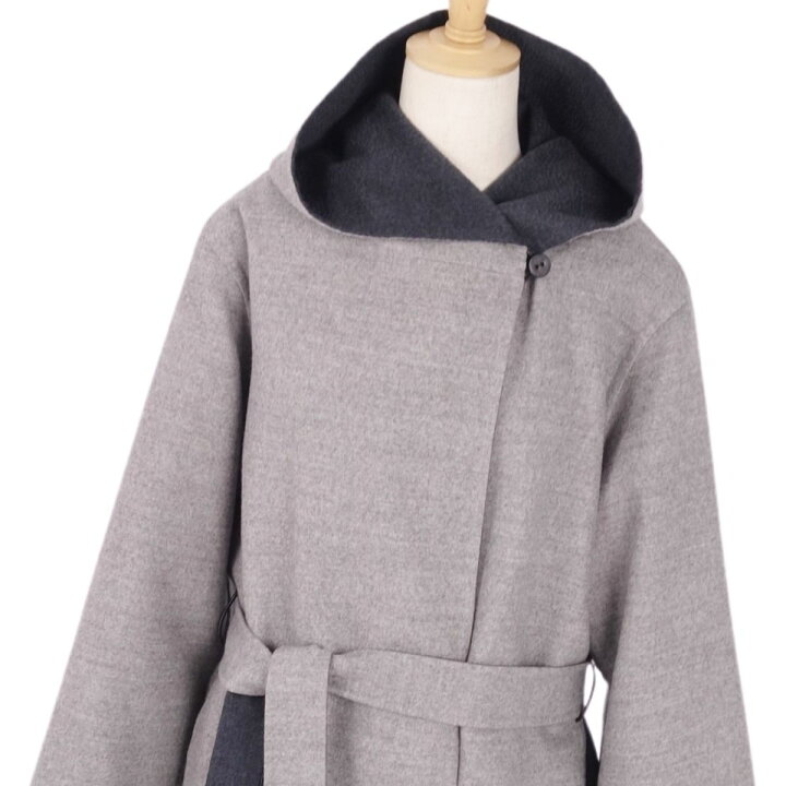 楽天市場】【極美品】エルメス HERMES コート フーデッドコート フード  