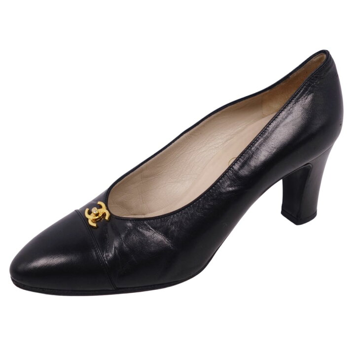 楽天市場】【美品】Vintage シャネル CHANEL パンプス ヒール ココ  