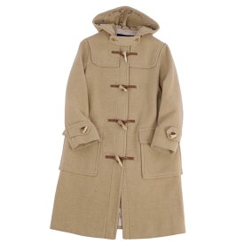 バーバリー ロンドン BURBERRY LONDON コート ダッフルコート ジップアップ ウール アウター レディース 40(M相当) ブラウンベージュ【中古】