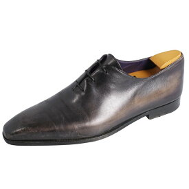【美品】ベルルッティ Berluti レザーシューズ アレッサンドロ デムジュール ビジネスシューズ ヴェネチアレザー 革靴 メンズ 9(28.5cm相当) ブラック【中古】