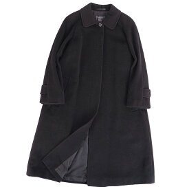 【美品】Vintage バーバリー Burberrys コート ステンカラーコート バルマカーンコート カシミヤ アウター レディース 9(M相当) ブラック【中古】