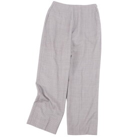 【美品】エルメス HERMES パンツ マルジェラ期 ロングパンツ ウール シルク ボトムス レディース フランス製 38(M相当) グレー【中古】