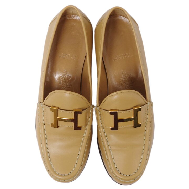 楽天市場】【美品】エルメス HERMES ローファー モカシン コンスタンス  