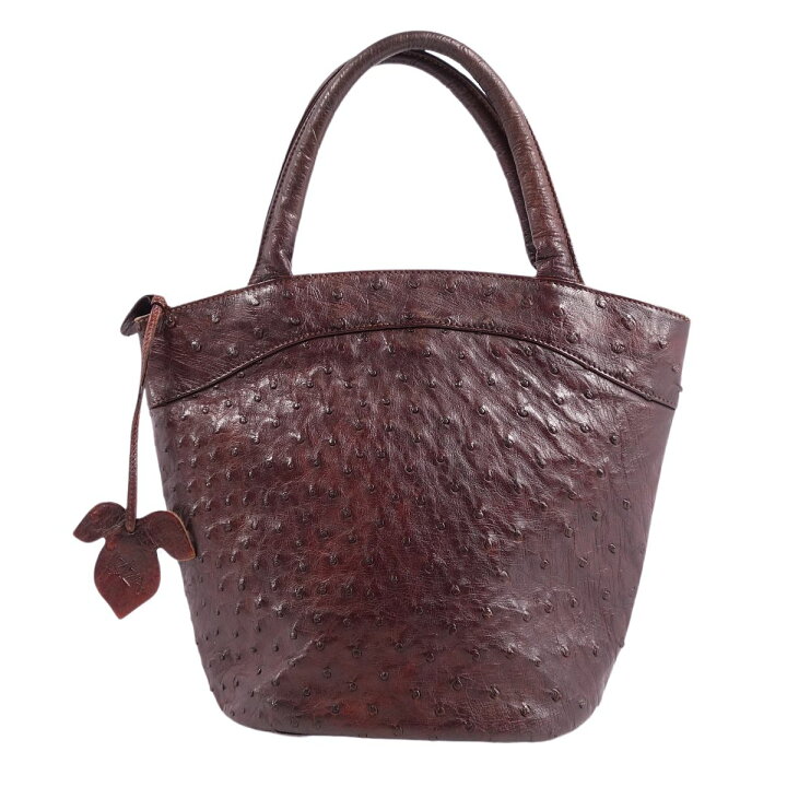 IBIZA イビサ クロコダイル×オーストリッチ トートバッグ 良好 レッド  