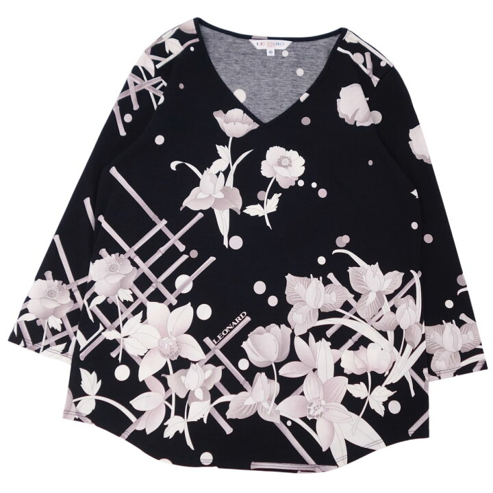 楽天市場】【極美品】レオナール LEONARD SPORT シャツ ブラウス 七分 