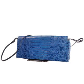 ドリスヴァンノッテン DRIES VAN NOTEN バッグ ショルダーバッグ クロコ型押し レザー カバン 鞄 レディース ブルー【中古】