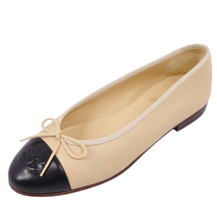 楽天市場】【新古品】シャネル CHANEL パンプス G02819 バイカラー  