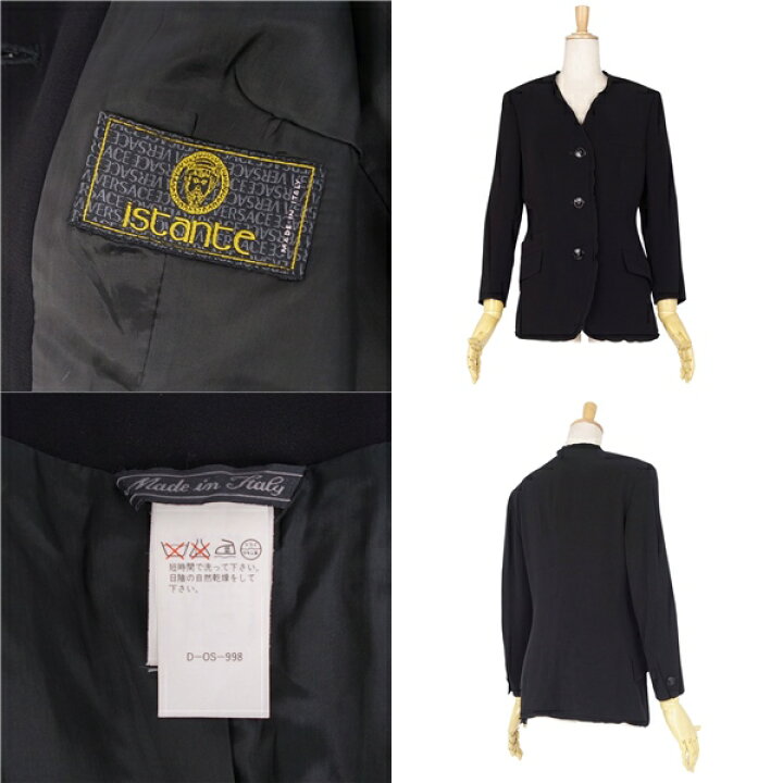 楽天市場】イスタンテ istante VERSACE ジャケット ノーカラー 