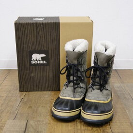 ソレル SOREL CARIBOU カリブー ウォータープルーフ ウィンターブーツ スノーブーツ レディース 23cm キャンプ アウトドア【中古】