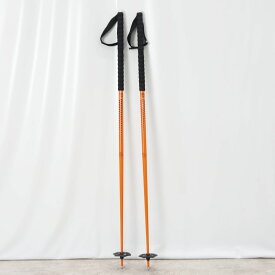 【美品】ブラッククロウズ BLACKCROWS スキーポール 125cm スキー ストック オレンジ アウトドア【中古】