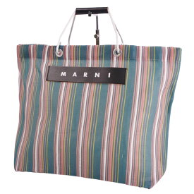 マルニ MARNI バッグ FLOWER CAFE フラワーカフェ トートバッグ ストライプ メッシュ カバン 鞄 レディース マルチカラー【中古】