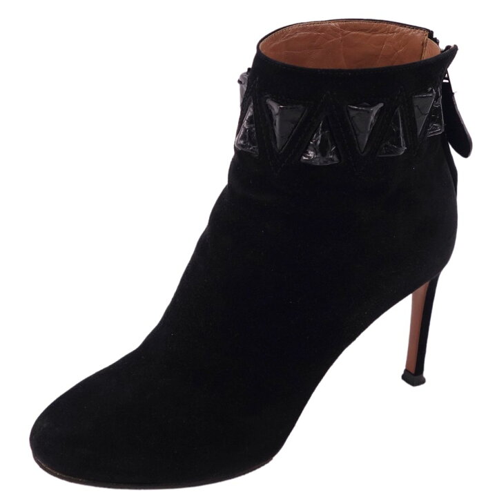 楽天市場】【美品】アライア ALAIA ブーツ ショートブーツヒール 