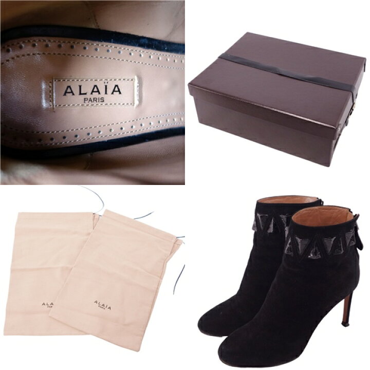 楽天市場】【美品】アライア ALAIA ブーツ ショートブーツヒール  