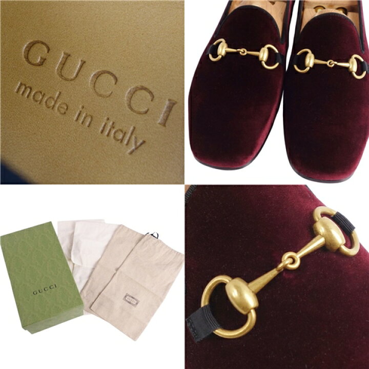 楽天市場】【新古品】グッチ GUCCI ローファー スリッポン ホース  