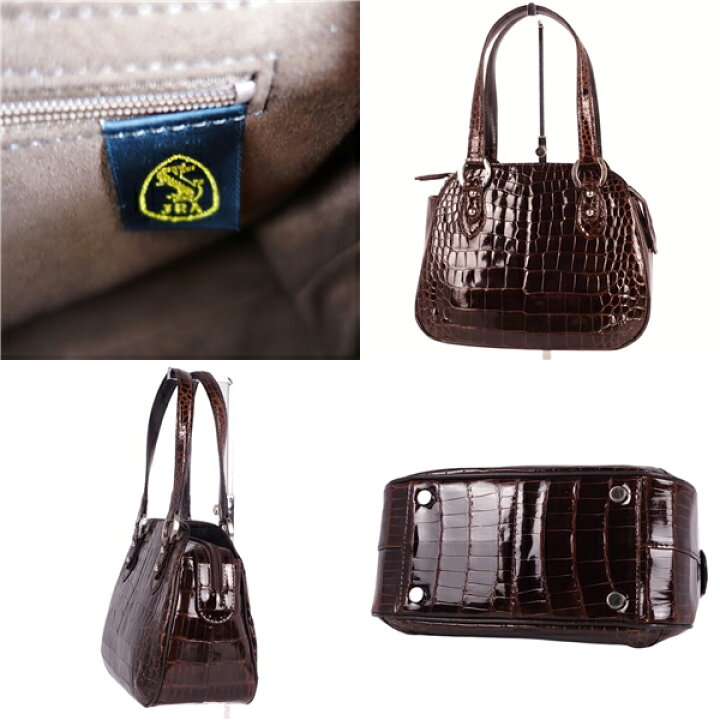 楽天市場】【美品】クロコダイル CROCODILE バッグ ハンドバッグ JRA  