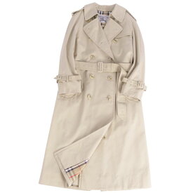 【美品】Vintage バーバリー Burberrys コート トレンチコート 裏チェック アウター レディース 70-90-155(S相当) ベージュ【中古】