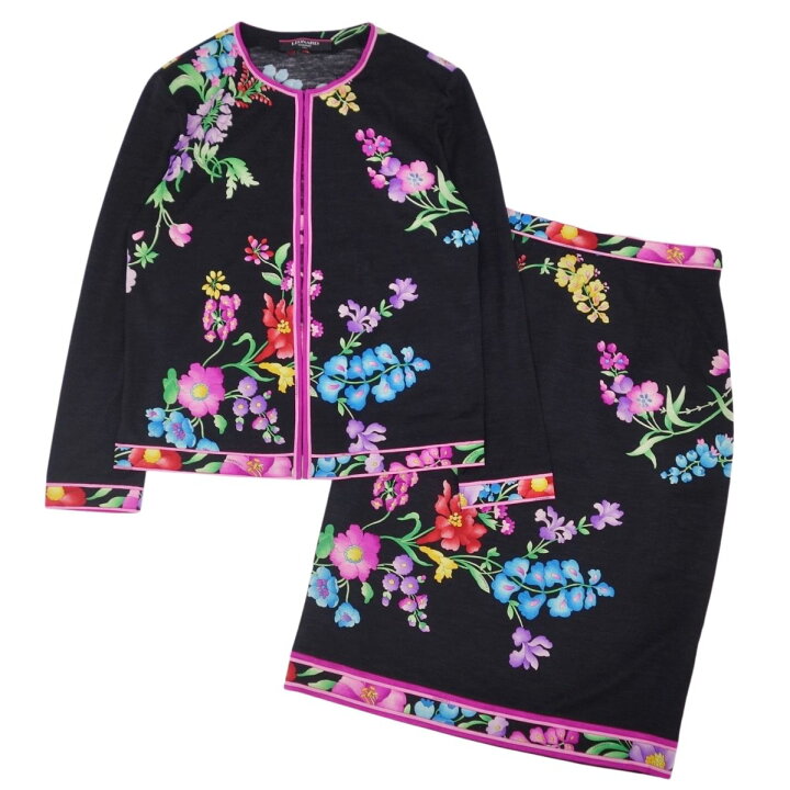 楽天市場】【美品】レオナール LEONARD FASHION セットアップ  