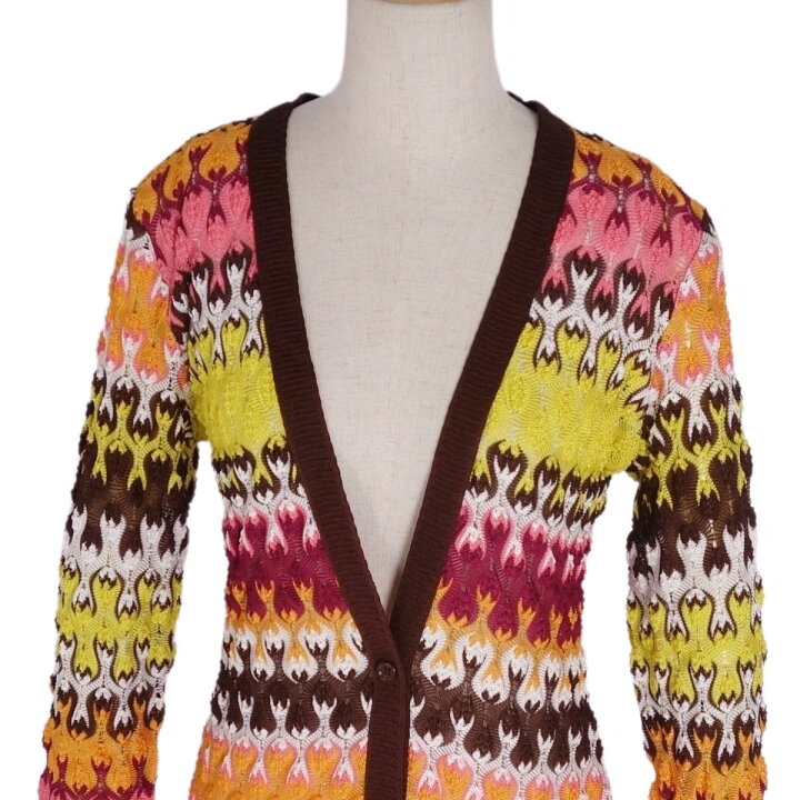 楽天市場】【新品同様】ミッソーニ MISSONI カーディガン ロング 