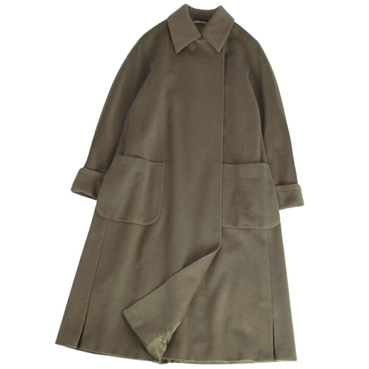 美品 マックスマーラ Max Mara コート 白タグ ロングコート ウール  