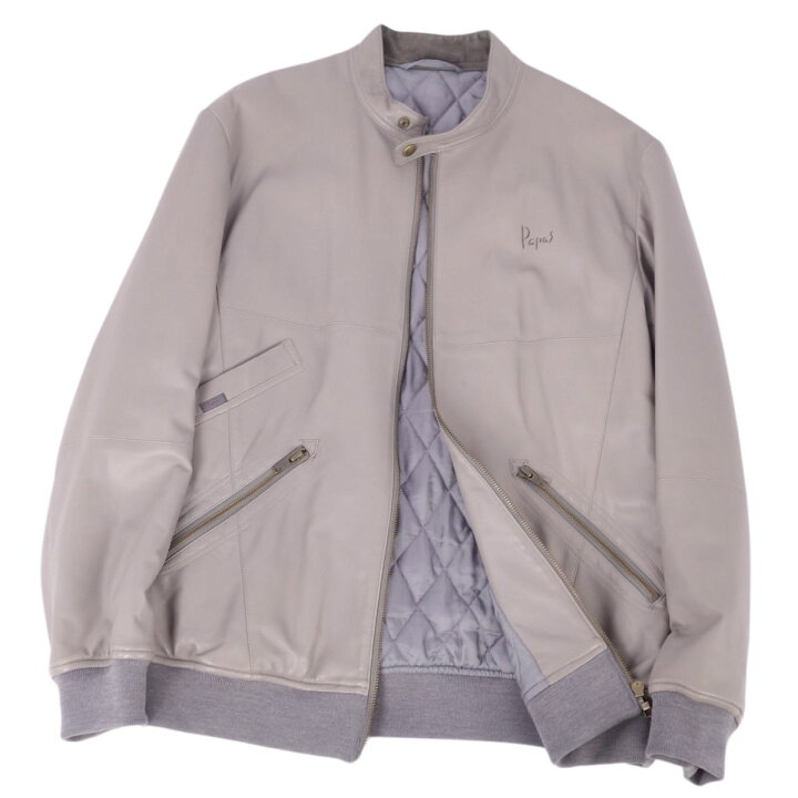 楽天市場】パパス Papas ジャケット ブルゾン レザージャケット 