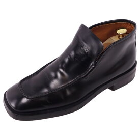 Vintage グッチ GUCCI ブーツ カーフレザー シューズ 靴 メンズ イタリア製 8D(26cm相当) ブラック【中古】
