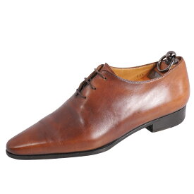 【美品】ベルルッティ Berluti レザーシューズ アレッサンドロ ガレ オックスフォード ビジネスシューズ 革靴 メンズ 5.5(25cm相当) ブラウン【中古】