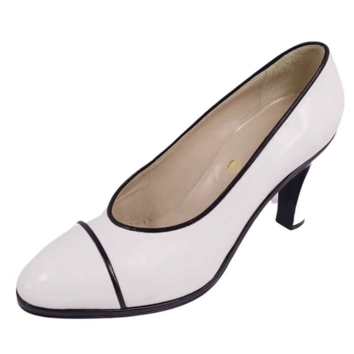 楽天市場】シャネル CHANEL パンプス ヒール キャップトゥ カーフ  