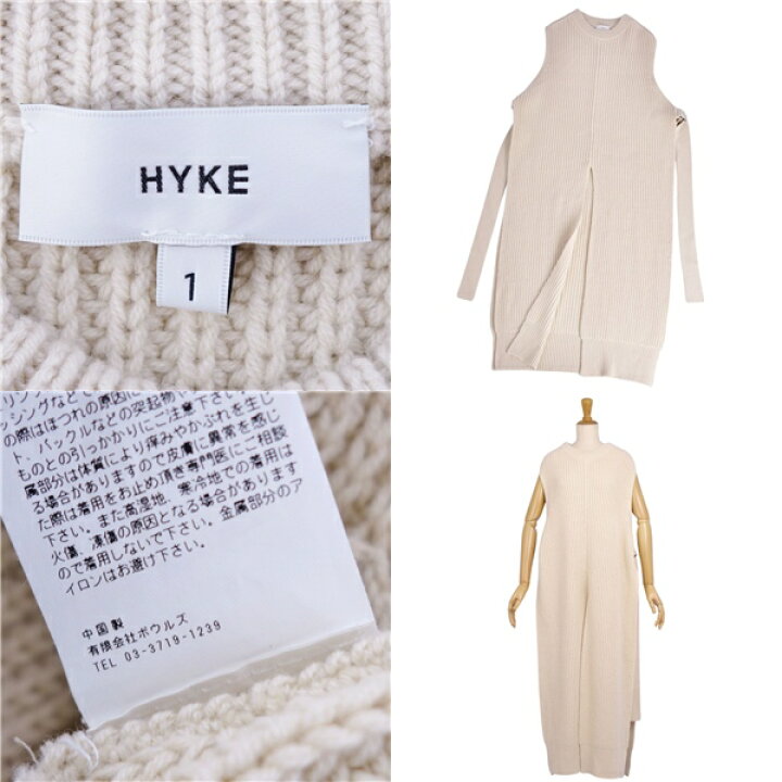 楽天市場】【美品】ハイク HYKE ワンピース 20AW ニット ノースリーブ 