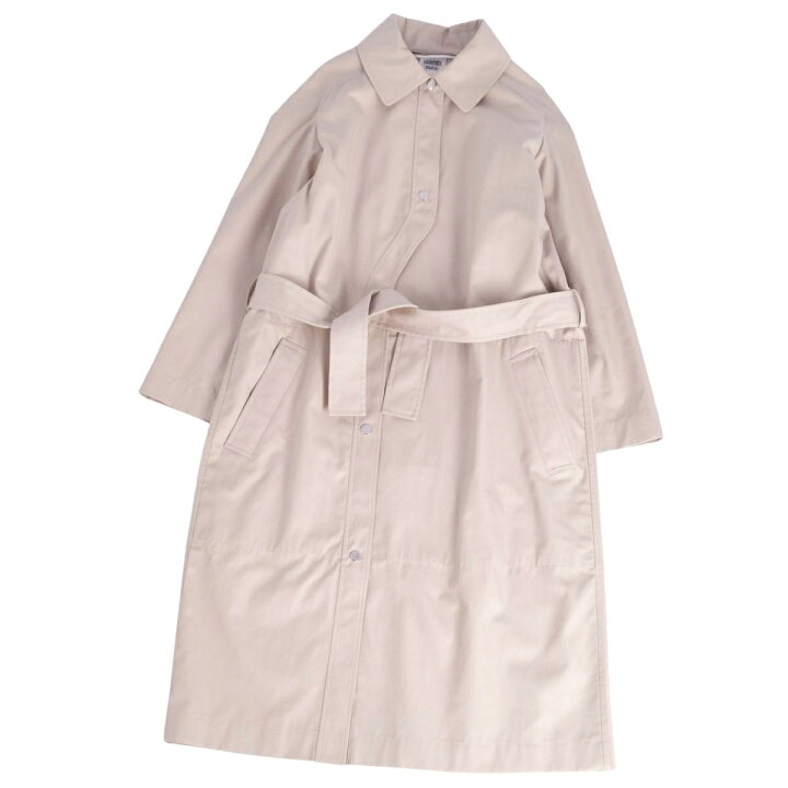 楽天市場】【極美品】エルメス HERMES コート 22SS ベルト付き ロング  