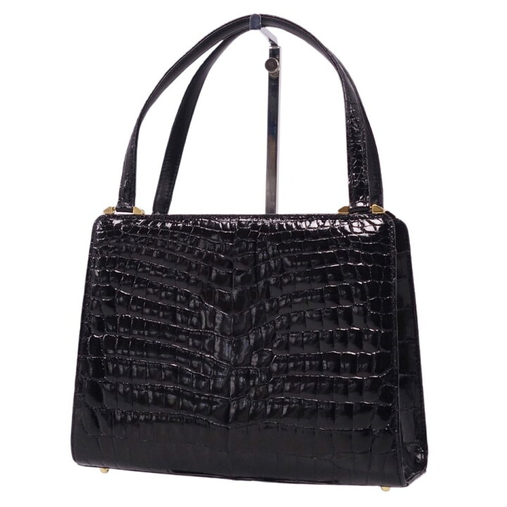 楽天市場】【美品】クロコダイル CROCODILE バッグ ハンドバッグ  