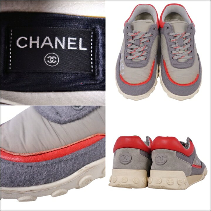楽天市場】シャネル CHANEL スニーカー G34086 ローカット ココマーク 