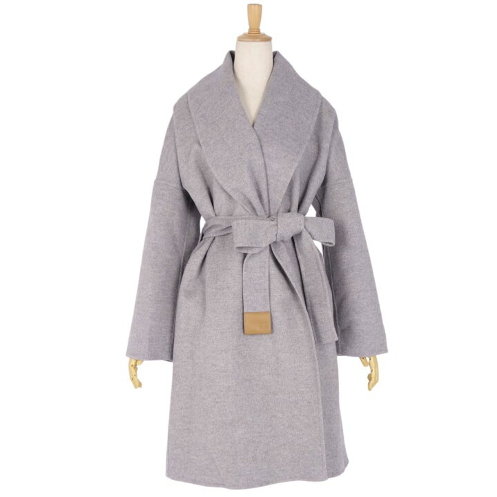 楽天市場】【極美品】ロエベ LOEWE コート ベルト付き ベルテッド  