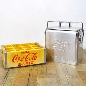 コカ・コーラ Coca Cola ピクニックストレージ 復刻モデル メタル 瓶ケース セット レトロ ビンテージ キャンプ アウトドア【中古】