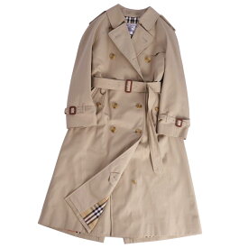 【極美品】Vintage バーバリー Burberrys コート トレンチコート コットン100％ 裏チェック アウター レディース 7AR(S相当) ベージュ【中古】