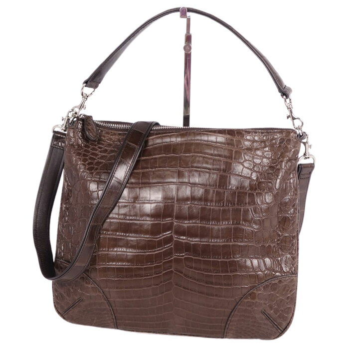 楽天市場】【美品】クロコダイル CROCODILE バッグ ショルダーバッグ  