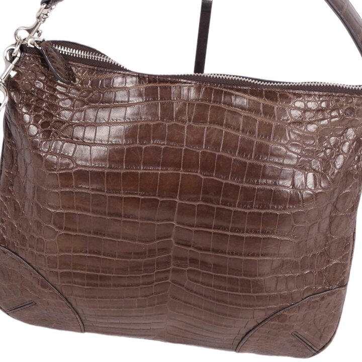 楽天市場】【美品】クロコダイル CROCODILE バッグ ショルダーバッグ  