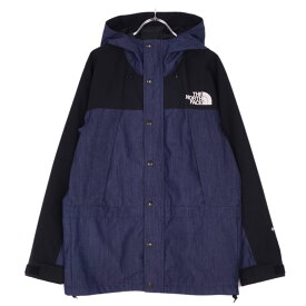 【美品】ザノースフェイス THE NORTH FACE ジャケット マウンテンパーカー Mountain Light Denim Jacket マウンテンライトデニムジャケット NP12032 GORE-TEX アウター メンズ S インディゴブルー/ブラック【中古】