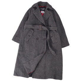 【新品同様】マックスマーラ Max Mara WEEKEND コート 2023 ロングコート ハリスツイード ウール アウター レディース M グレー【中古】