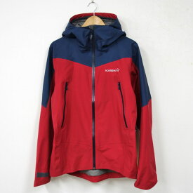 ノローナ NORRONA falketind Gore Tex Jacket メンズM レッド フォルケティン ゴアテックス ジャケット ウェア アウトドア【中古】