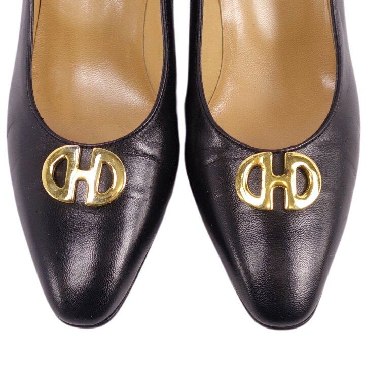 楽天市場】【美品】Vintage セリーヌ CELINE パンプス ヒール ゴールド 