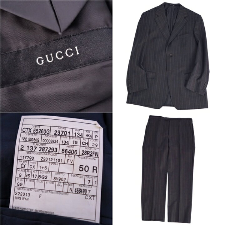楽天市場】【美品】グッチ GUCCI セットアップ スーツ シングル 