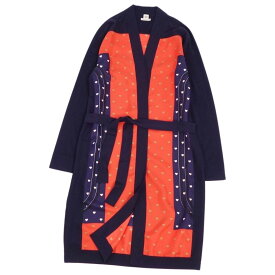【極美品】エルメス HERMES カーディガン ツイルレーヌ BRIDES de GALA LOVE シルク切り替え ニット カシミヤ シルク レディース イタリア製 38(M相当) マルチカラー【中古】